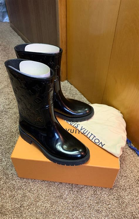 lv rain boots replica|louis vuitton fuzzy boots.